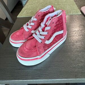 Toddler Girl’s Van’s High Tops Size 6.5